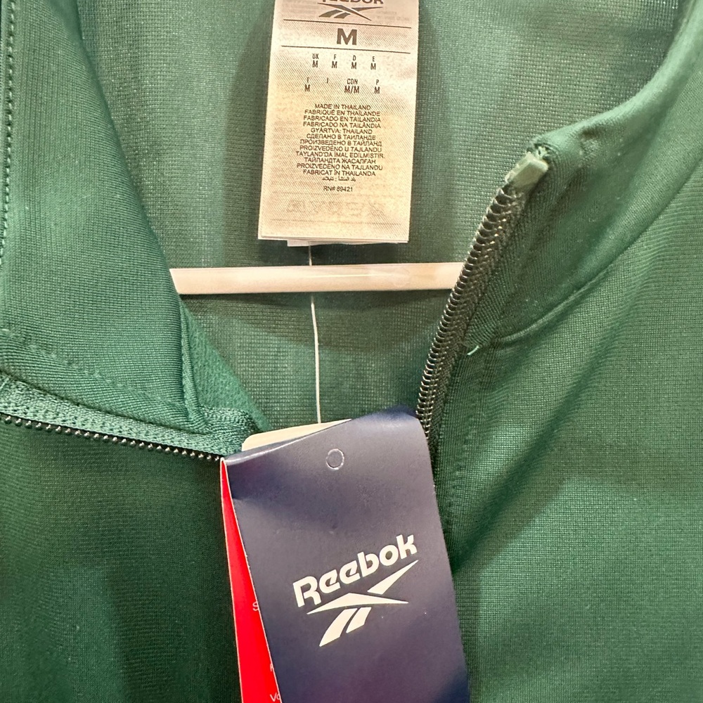 Reebok Men's Medium Forest Green Windbreaker - Picture 3 of 5